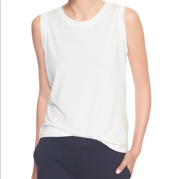 Banana Republic Tops - NEW Banana Republic White Signature Tee Tank Top S